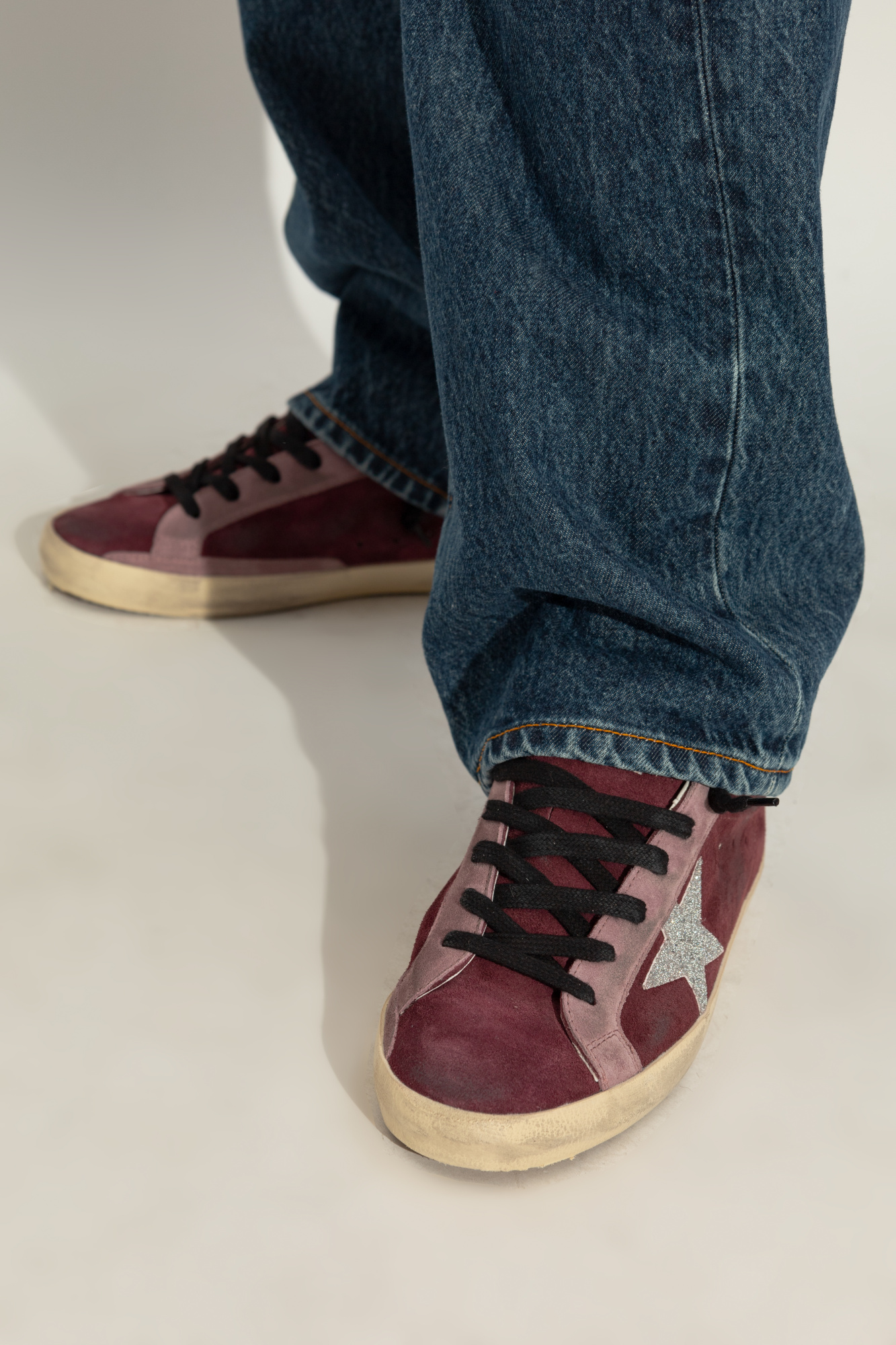 Burgundy Sneakers Super Star Classic With List Golden Goose Vitkac Canada